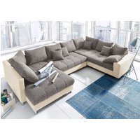 Mr. Couch Wohnlandschaft "Tobi U-Form", wahlweise mit Kaltschaum (140kg Belastung/Sitz) und RGB-Beleuchtung von Mr. Couch