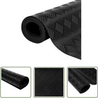 Nova - The Living Store Gummimatte Anti-Rutsch 5 x 1 m Riffelblech-Design - Gummi Matte - Anti-Rutschmatte - Bodenschutzmatte - Werkstattmatte von Nova