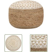 The Living Store Handgefertigter Sitzpuff Weiß 45x30 cm Jute - Handgefertigter Sitzsack - Jutesitzsack - Pouf - Wohnaccessoire - Deko The Living Store Handgefertigter Sitzpuff Weiß 45x30 cm Jute - Handgefertigter Sitzsack - Jutesitzsack - Pouf - Wohnaccessoire - Deko von Nova