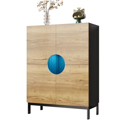 NovaFurnish Schuhschrank und Vitrine 2 in 1 mit verstellbaren Einlegeböden, Massivholzbeinen, Eingangsmöbel NovaFurnish Schuhschrank und Vitrine 2 in 1 mit verstellbaren Einlegeböden, Massivholzbeinen, Eingangsmöbel von NovaFurnish