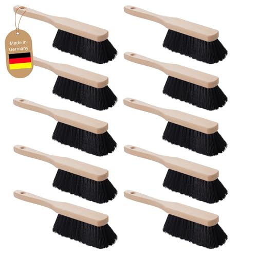 Novaliv 10 STÜCK KUNSTBORSTEN Handfeger Holz Besen weiche Borsten schwarz - Schrankbesen Camping Handfeger Auto Besenbürste - Idealer Schneebesen Auto Hand Brush Handbesen Holz Kehrblechbesen Novaliv 10 STÜCK KUNSTBORSTEN Handfeger Holz Besen weiche Borsten schwarz - Schrankbesen Camping Handfeger Auto Besenbürste - Idealer Schneebesen Auto Hand Brush Handbesen Holz Kehrblechbesen von Novaliv