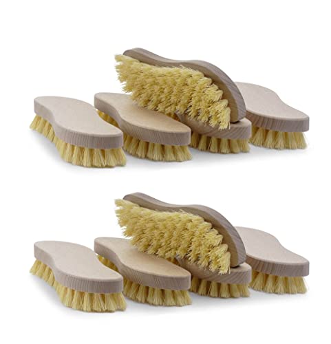 Novaliv 10x Handwerker-Bürste aus Holz mit Kunststoff Borsten Robuste Nagelbürste Bürste für Hand Nägel und Finger S-Form für professionelle Reinigung ergonomischer Griff Handwerkerbürste Novaliv 10x Handwerker-Bürste aus Holz mit Kunststoff Borsten Robuste Nagelbürste Bürste für Hand Nägel und Finger S-Form für professionelle Reinigung ergonomischer Griff Handwerkerbürste von Novaliv