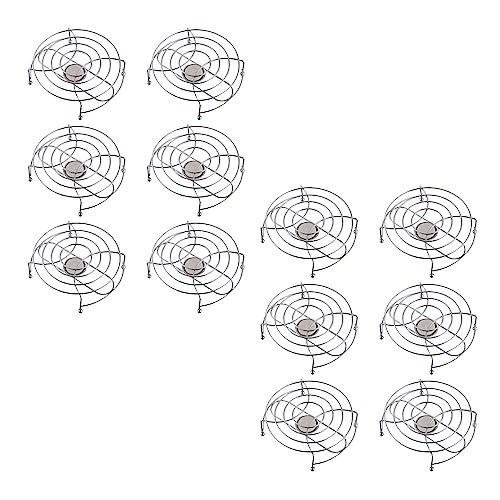 Novaliv 12 Stück Stövchen Edelstahl 17cm Durchmesser Getränke warmhaltend Silber Hitzebeständig und Langlebig Topfwärmer Wärmer Kaffeewärmer Warmhalteplatte Teewärmer von Novaliv