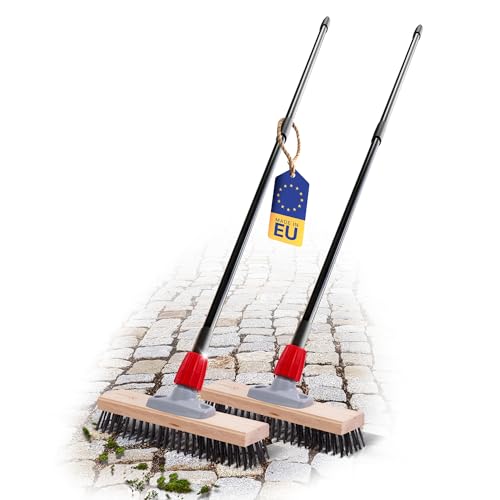 Novaliv 2X Robuster Drahtbürste mit Stiel Basic Stahlbesen mit Teleskopstiel Effiziente Moosentfernung Straßenbesen für Pflastersteine & Garten Stahlbesen Mooskratzer Pizzabesen Pizzastein Bürste Novaliv 2X Robuster Drahtbürste mit Stiel Basic Stahlbesen mit Teleskopstiel Effiziente Moosentfernung Straßenbesen für Pflastersteine & Garten Stahlbesen Mooskratzer Pizzabesen Pizzastein Bürste von Novaliv