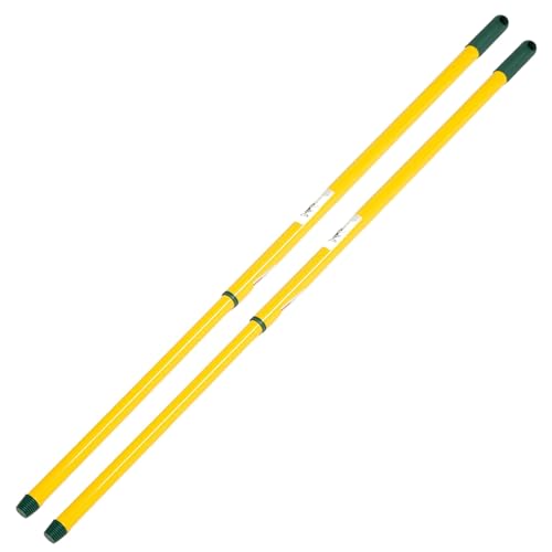 Novaliv 2X Teleskopstiel 72 – 125 cm 2 TLG Universalstiel Stab Ersatzstiel Besenstiel mit Gewinde Ersatzteil Stiel Ersatz Teleskopstange Teleskop (2, Ersatzstiel) von Novaliv