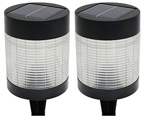 Novaliv 2er SET Solarlampen für Außen LED 100 Lumen - Wetterfest und Energiesparend - Inklusive Akku - Für Garten und Terrasse - Solarleuchte Gartenleuchte Außenleuchte Energiesparleuchte von Novaliv
