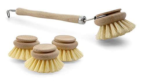 Novaliv 4 TLG Set 1x Spülbürste I 3X Ersatzköpfe I Naturfibre I Holz I groß I Abwaschbürsten Küchenbürsten Geschirr Bürsten Scheuerbürsten Putzbürsten Bürsten Küche Novaliv 4 TLG Set 1x Spülbürste I 3X Ersatzköpfe I Naturfibre I Holz I groß I Abwaschbürsten Küchenbürsten Geschirr Bürsten Scheuerbürsten Putzbürsten Bürsten Küche von Novaliv