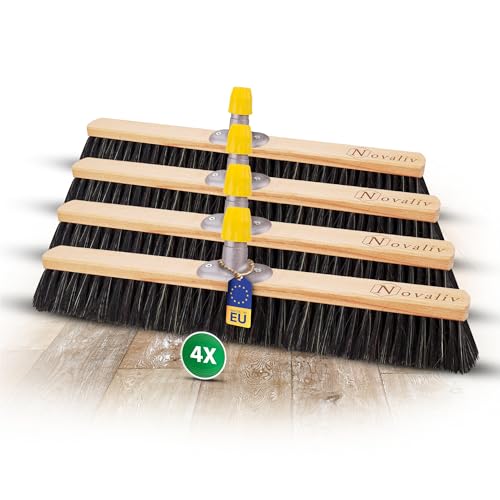 Novaliv 4X Besenkopf 60cm Rosshaar Mischung I Besen ohne Stiel Feinstaubbesen I Werkstattbesen Kehrbesen Hofbesen Novaliv 4X Besenkopf 60cm Rosshaar Mischung I Besen ohne Stiel Feinstaubbesen I Werkstattbesen Kehrbesen Hofbesen von Novaliv
