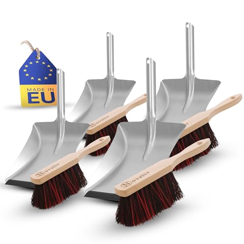 Novaliv 4X Kehrblech Set Kehrblechgarnitur Handfeger Arenga & ELASTONBORSTEN Kehrblech mit Gummilippe Silber verzinkt Kehrblechbesen Handkehrset Kehrblechset Kehrschaufel Besen Feger und Kehrblech Novaliv 4X Kehrblech Set Kehrblechgarnitur Handfeger Arenga & ELASTONBORSTEN Kehrblech mit Gummilippe Silber verzinkt Kehrblechbesen Handkehrset Kehrblechset Kehrschaufel Besen Feger und Kehrblech von Novaliv