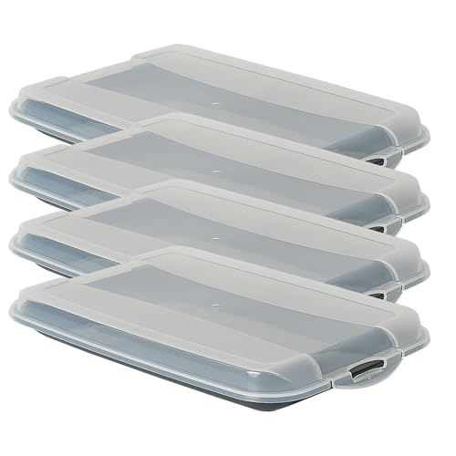 Novaliv 4er-Set Anthrazit Premium Aufschnittbox mit Transparentem Deckel, Frischhaltedosen für Wurst & Käse Maße 25x17x3 cm Kühlschrank Organizer Knäckebrotbox Wohnung must-have Küchen Gadgets Novaliv 4er-Set Anthrazit Premium Aufschnittbox mit Transparentem Deckel, Frischhaltedosen für Wurst & Käse Maße 25x17x3 cm Kühlschrank Organizer Knäckebrotbox Wohnung must-have Küchen Gadgets von Novaliv