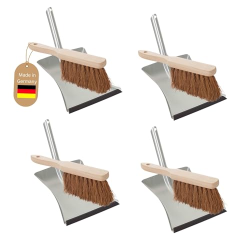 Novaliv 4er Set Kehrblech KOKOSBORSTEN Handfeger Kehrblechgarnitur Metall mit Gummilippe Kehrblechbesen weiche Borsten Handbesen Kokosfaser Handkehrset Kehrblechset Kehrschaufel Feger und Kehrblech Novaliv 4er Set Kehrblech KOKOSBORSTEN Handfeger Kehrblechgarnitur Metall mit Gummilippe Kehrblechbesen weiche Borsten Handbesen Kokosfaser Handkehrset Kehrblechset Kehrschaufel Feger und Kehrblech von Novaliv