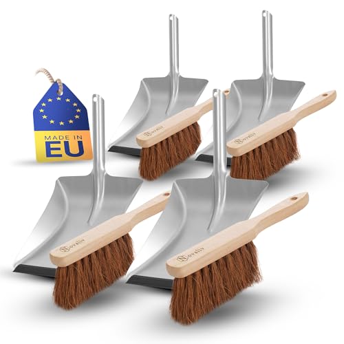 Novaliv 4er Set Kehrblech KOKOSBORSTEN Handfeger Kehrblechgarnitur Metall mit Gummilippe Kehrblechbesen weiche Borsten Handbesen Kokosfaser Handkehrset Kehrblechset Kehrschaufel Feger und Kehrblech Novaliv 4er Set Kehrblech KOKOSBORSTEN Handfeger Kehrblechgarnitur Metall mit Gummilippe Kehrblechbesen weiche Borsten Handbesen Kokosfaser Handkehrset Kehrblechset Kehrschaufel Feger und Kehrblech von Novaliv