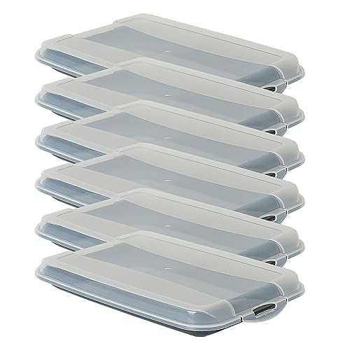 Novaliv 6er-Set Anthrazit Premium Aufschnittbox mit Transparentem Deckel, Frischhaltedosen für Wurst & Käse Maße 25x17x3 cm Kühlschrank Organizer Knäckebrotbox Wohnung must-have Küchen Gadgets Novaliv 6er-Set Anthrazit Premium Aufschnittbox mit Transparentem Deckel, Frischhaltedosen für Wurst & Käse Maße 25x17x3 cm Kühlschrank Organizer Knäckebrotbox Wohnung must-have Küchen Gadgets von Novaliv