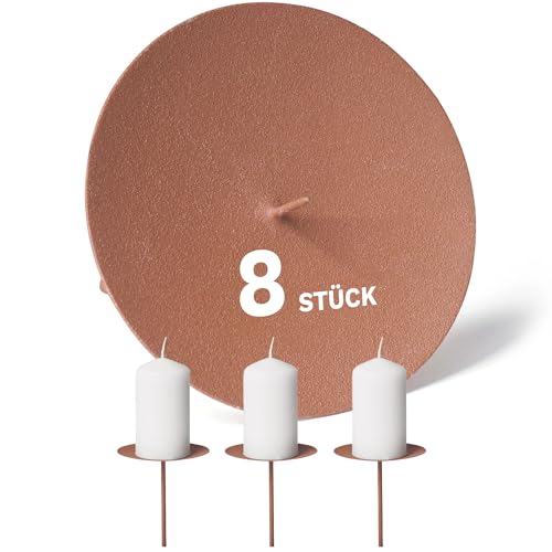 Novaliv 8X Kerzenpick | Dorn, 12 cm ROST | Kerzenhalter für Adventskranz Kerzenpin Weihnachtskranz Novaliv 8X Kerzenpick | Dorn, 12 cm ROST | Kerzenhalter für Adventskranz Kerzenpin Weihnachtskranz von Novaliv