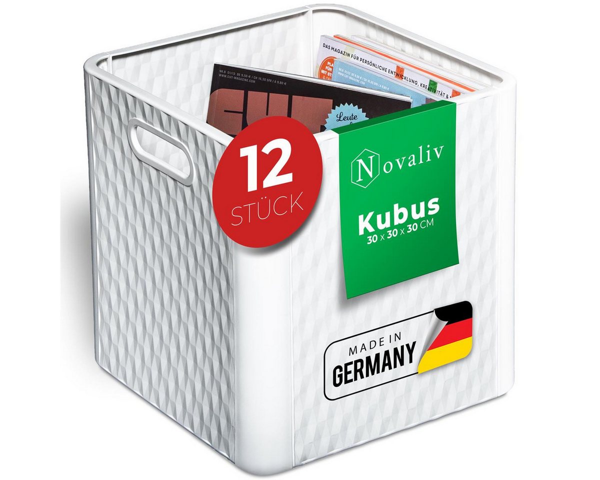Novaliv Aufbewahrungsbox - (12 St), Aufbewahrungsbox von Novaliv