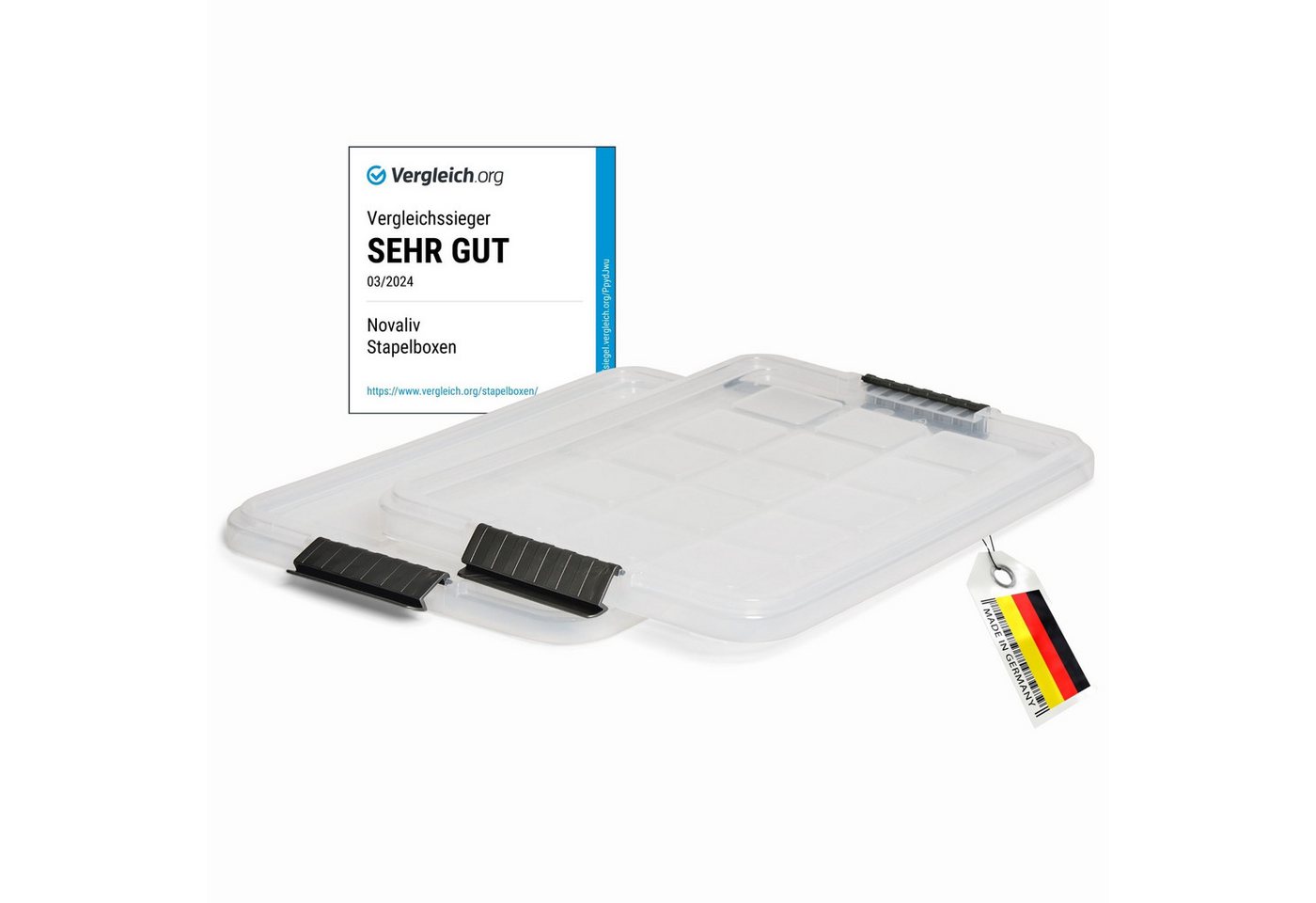 Novaliv Aufbewahrungsbox - (2 St), Deckel von Novaliv