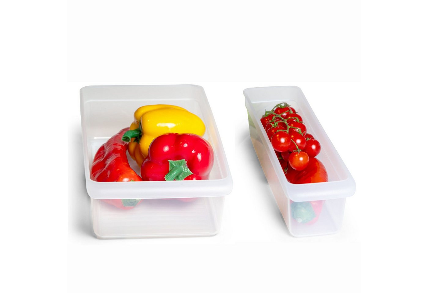 Novaliv Aufbewahrungsbox - (2 St), Kühlschrank Organizer von Novaliv