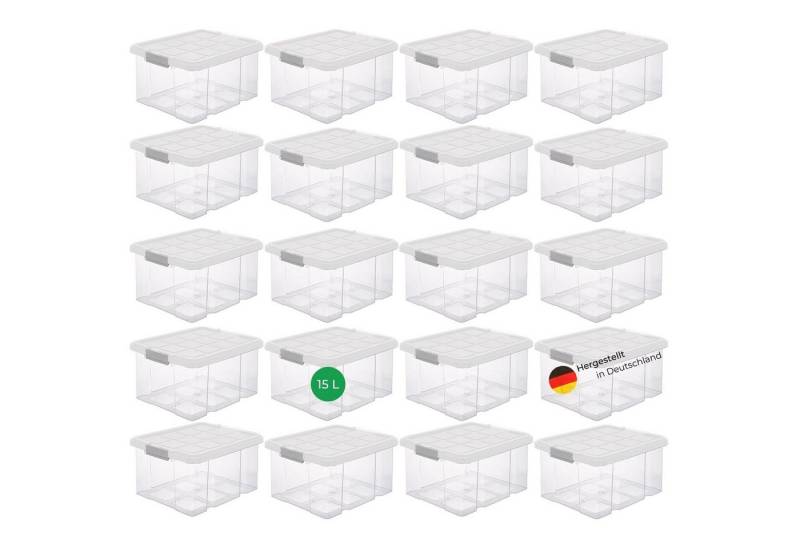 Novaliv Aufbewahrungsbox - (20 St), 20x Aufbewahrungsbox, 20x Deckel von Novaliv
