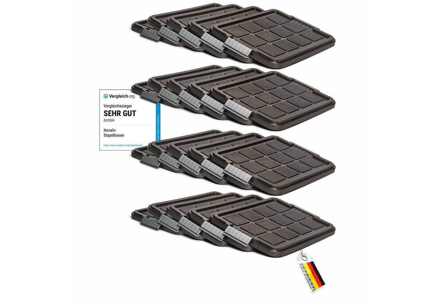 Novaliv Aufbewahrungsbox - (20 St), Deckel von Novaliv