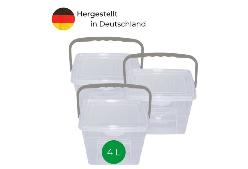Novaliv Aufbewahrungsbox - (3 St), Box + Deckel von Novaliv