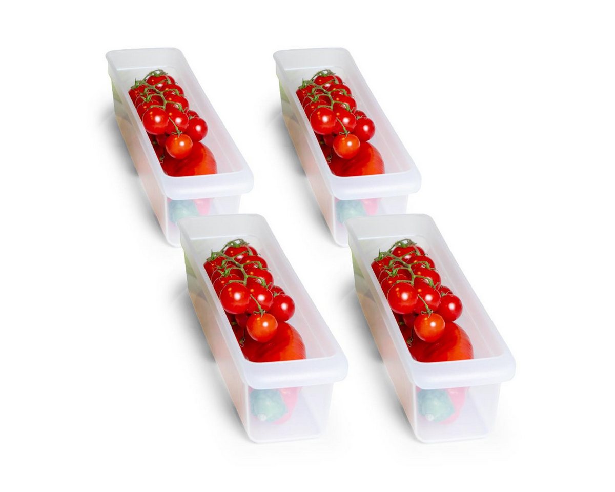 Novaliv Aufbewahrungsbox - (4 St), Kühlschrank Organizer von Novaliv