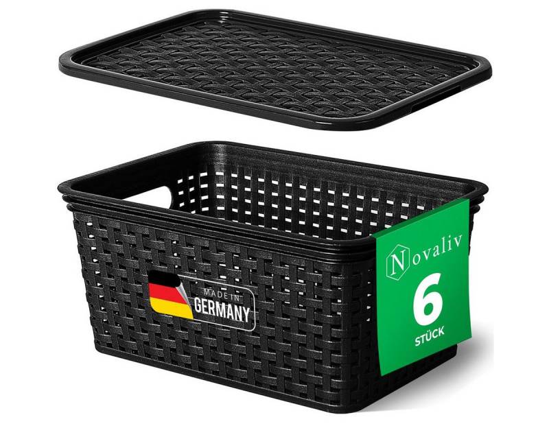 Novaliv Aufbewahrungsbox - (6 St), 6x Aufbewahrungsbox, 6x Kunststoffdeckel von Novaliv