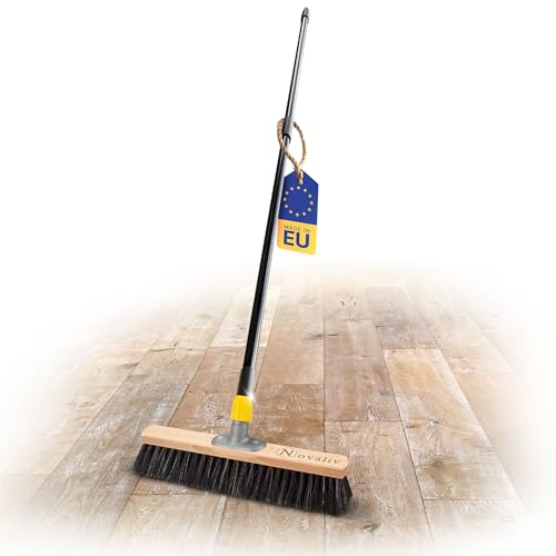 Novaliv Besen Rosshaarmischung 40 cm I Besen mit Teleskopstiel I Saalbesen I Weich Großraumbesen Kehrbesen Stubenbesen Novaliv Besen Rosshaarmischung 40 cm I Besen mit Teleskopstiel I Saalbesen I Weich Großraumbesen Kehrbesen Stubenbesen von Novaliv