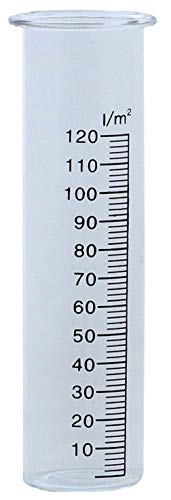 Novaliv Ersatzglas Regenmengenmesser I Glas Wassermenge Wetterstation I große Skala Niederschlagsmengenmesser von Novaliv