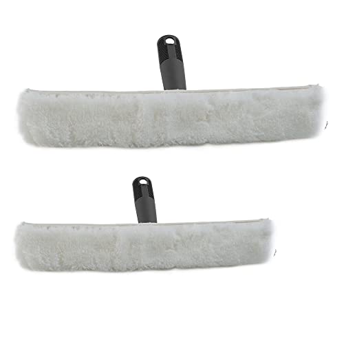 Novaliv Fensterwischer 35 cm + 45 cm Einwascher aus Vlies Einschäumer zum Fensterputzen Fensterwischer Fensterreiniger Fenstereinwäscher Fensterreinigung Fensterputzer von Novaliv