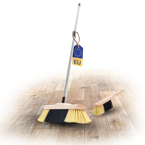 Novaliv Handfeger und Zimmerbesen I mit Stiel I feine Kunstborsten I Handbesen Holz I Teleskopstiel I Stubenbesen Handkehrer Hand Brush Broom Novaliv Handfeger und Zimmerbesen I mit Stiel I feine Kunstborsten I Handbesen Holz I Teleskopstiel I Stubenbesen Handkehrer Hand Brush Broom von Novaliv