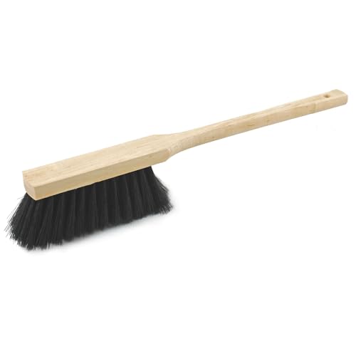 Novaliv Hochwertiger Langstiel Handfeger 45 cm mit Holzgriff feine Kunstborste für Effektive Reinigung Vielseitige Anwendungsmöglichkeiten im Haushalt Staub Schmutz Haare Langlebig Leicht Reinigen von Novaliv