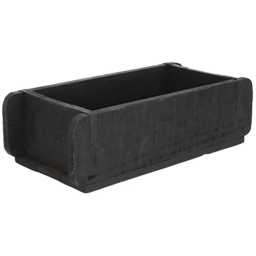 Novaliv Holzkiste Vintage Schwarz 30 x 15 x 10 cm Alte Ziegelform Holz EIN KAMMER Allzweckkiste aus recyceltem Altholz Jede Form EIN Unikat - Geschenkkiste von Novaliv