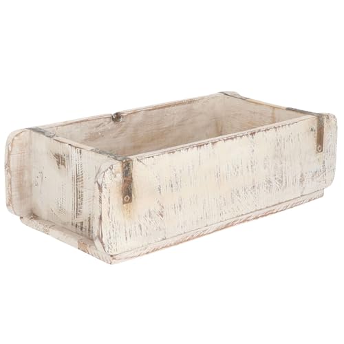 Novaliv Holzkiste Vintage Weiß 30 x 15 x 10 cm Alte Ziegelform Holz EIN KAMMER Allzweckkiste aus recyceltem Altholz Jede Form EIN Unikat - Geschenkkiste von Novaliv