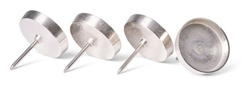 Novaliv Kerzenständer - (Spar-Set, 4 St., 4x Alu Flach 10 cm Alu Kerzenpicks), 4x Alu Flach 10 cm von Novaliv