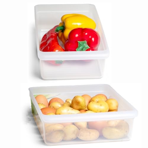 Novaliv Kühlschrank 2er Set Organizer Kühlschrank Mittel + Groß BPA-frei Küchenordnung küchenorganizer Kühlschrankorganizer Lebensmittelecht FFlaschen Organizer Ablagefach Kühlschrankfach Novaliv Kühlschrank 2er Set Organizer Kühlschrank Mittel + Groß BPA-frei Küchenordnung küchenorganizer Kühlschrankorganizer Lebensmittelecht FFlaschen Organizer Ablagefach Kühlschrankfach von Novaliv