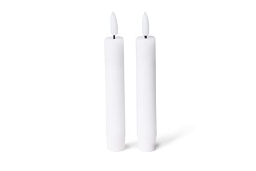 Novaliv LED Stabkerze mit Timerfunktion 12er Set - Weiße Stabkerze LED bewegliche Flamme Timer - 12,5cm Höhe für 2,2cm Durchmesser / 2 AAA Batterien notwendig - True Glow LED Kerzen Stabkerze Novaliv LED Stabkerze mit Timerfunktion 12er Set - Weiße Stabkerze LED bewegliche Flamme Timer - 12,5cm Höhe für 2,2cm Durchmesser / 2 AAA Batterien notwendig - True Glow LED Kerzen Stabkerze von Novaliv