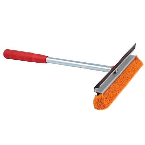 Novaliv Scheibenabzieher Auto 21 cm mit Metall-Kunststoffgriff 31 cm mit Abziehlippe und Gummischwamm Auto Abzieher Autoscheibe Scheibenputzer von Novaliv