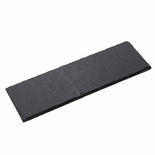 Novaliv Schieferplatte rechteckig I 20x15x0,5 cm I Schiefer Platte Schieferteller Servierteller Servierplatte Schiefer Teller Deko schmall von Novaliv