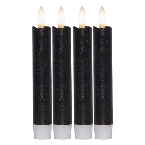 Novaliv Stabkerzen LED mit Timer SCHWARZ 4 Stück Indoor 6 Stunden - ECHTWACHS 15cm Höhe für Kerzen 2,2cm Durchmesser 2 AAA Batterien notwendig LED Stabkerzen flackernde Flamme bewegliche Flamme Licht Novaliv Stabkerzen LED mit Timer SCHWARZ 4 Stück Indoor 6 Stunden - ECHTWACHS 15cm Höhe für Kerzen 2,2cm Durchmesser 2 AAA Batterien notwendig LED Stabkerzen flackernde Flamme bewegliche Flamme Licht von Novaliv