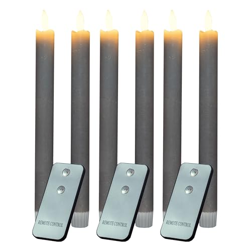 Novaliv Stabkerzen LED mit Timer Taupe GRAU 8 Stück Indoor 6 Stunden ECHTWACHS 23cm Höhe für Kerzen 2,2cm Durchmesser 2 AAA Batterien notwendig LED Stabkerzen 4er Set 2X bewegliche Flamme Licht Novaliv Stabkerzen LED mit Timer Taupe GRAU 8 Stück Indoor 6 Stunden ECHTWACHS 23cm Höhe für Kerzen 2,2cm Durchmesser 2 AAA Batterien notwendig LED Stabkerzen 4er Set 2X bewegliche Flamme Licht von Novaliv