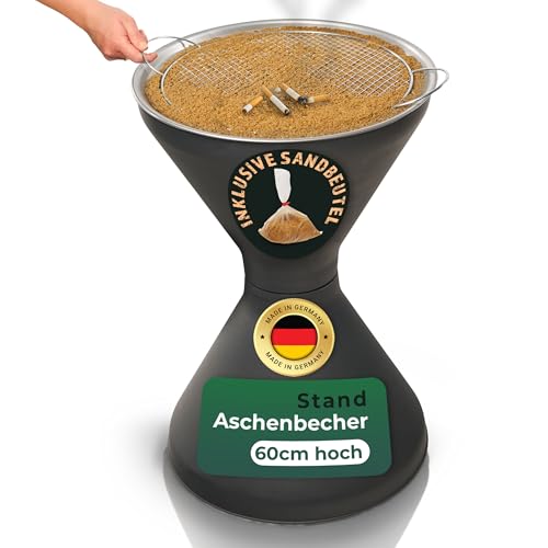Novaliv Standaschenbecher für draußen 60cm hoch 40cm Ø inklusive 1x Beutel Sand Standaschenbecher outdoor Aschenbecher für draussen stehend verzinktes Metallsieb Aschenbecher Ständer Raucherpause Novaliv Standaschenbecher für draußen 60cm hoch 40cm Ø inklusive 1x Beutel Sand Standaschenbecher outdoor Aschenbecher für draussen stehend verzinktes Metallsieb Aschenbecher Ständer Raucherpause von Novaliv