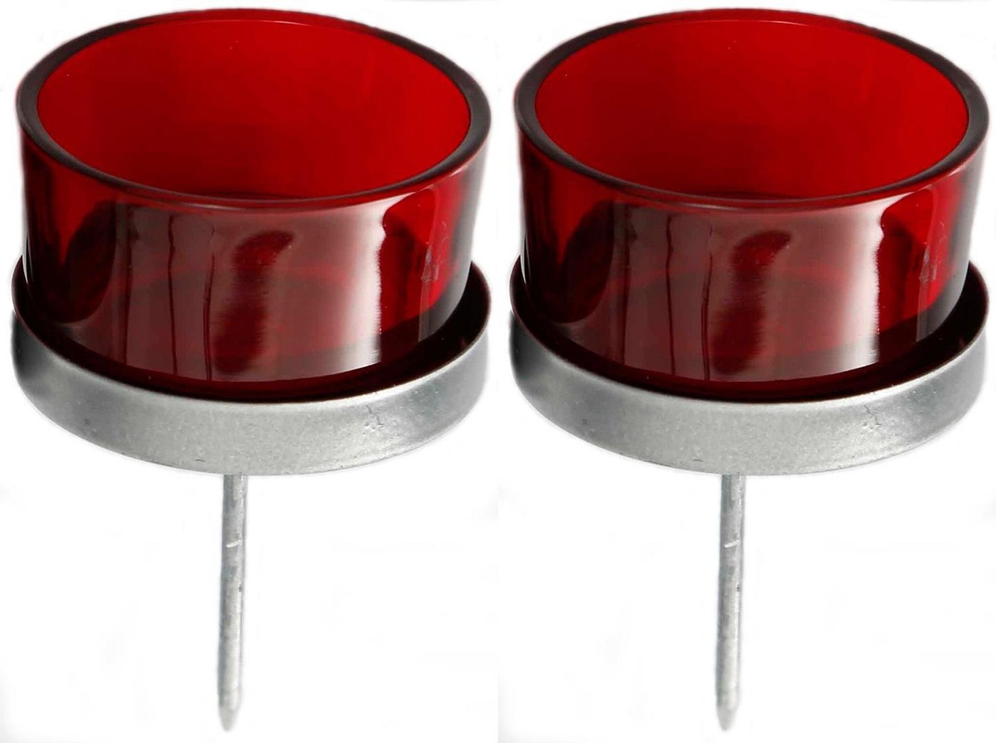 Novaliv Teelichthalter - (Spar-Set, 2 St., Lieferumfang: 2x Teelichtaufsatz für Kerzenleuchter), zum Stecken von Novaliv