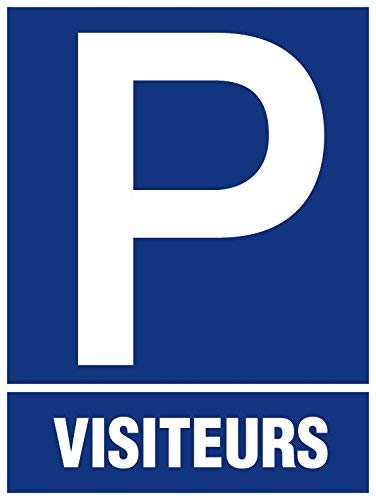novap – Panneau – Parkplatz Besucher – 400 x 330 mm Hartschale von NOVAP