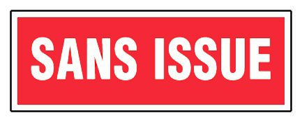 Novap Schild „ sans issue“ (französischsprachig), 330 x 120 mm, starr von NOVAP