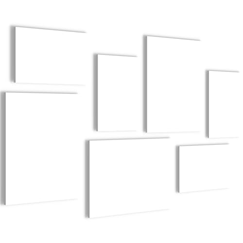 Novart Wandbild 110 x 73 cm, Ungerahmt, Kunst-Druck, Indoor, Wandmontage, Weiß, Rechteckig, Querformat, Karton oder Papier, Plain, 1 Stück von Novart