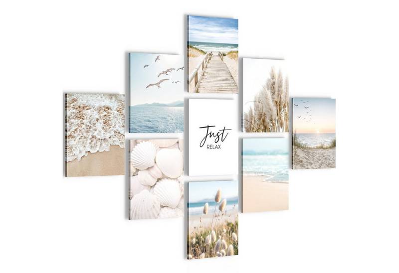 Novart Wandbild Natur Landschaft KOMPLETT AUFHÄNGFERTIG See Berge, Strand Novart Wandbild Natur Landschaft KOMPLETT AUFHÄNGFERTIG See Berge, Strand von Novart