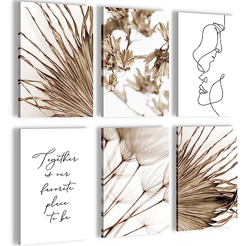 Novart Wandbilder Set Boho Natur - KOMPLETT AUFHÄNGFERTIG - Made in Germany - Moderne Bilder Wohnzimmer Schlafzimmer - N026964a Novart Wandbilder Set Boho Natur - KOMPLETT AUFHÄNGFERTIG - Made in Germany - Moderne Bilder Wohnzimmer Schlafzimmer - N026964a von Novart