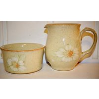 Denby Daybruch Zuckerdose Milchkännchen Ausgezeichneter Zustand von NovasPoppetsShop