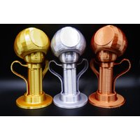Mario Kart Pilz Trophäe Auf Wunsch in Gold, Silber Oder Bronze von NovasPoppetsShop