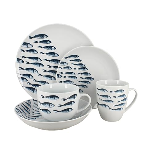 NOVASTYL - 2614921 Pescare Teller Set 60 Stück Porzellan NOVASTYL - 2614921 Pescare Teller Set 60 Stück Porzellan von Novastyl